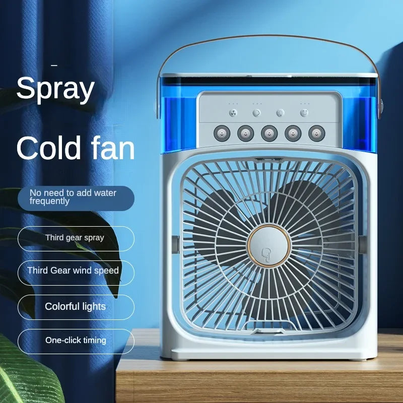 Portable Air Conditioner & Humidifier: Hydrocooling Small Air Cooler with 3-Speed Fan Adjustment - Ideal for Office and Household Use | Kalsten
