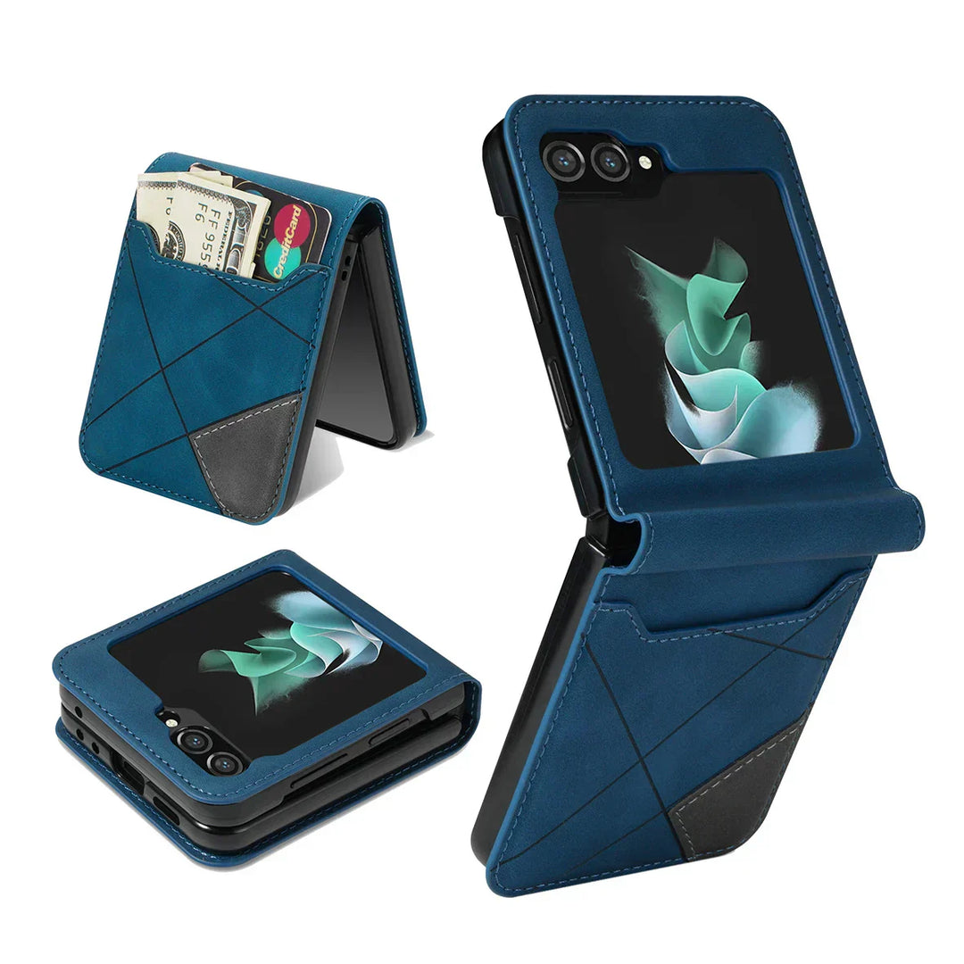 Leather Wallet Case for Galaxy Z Flip