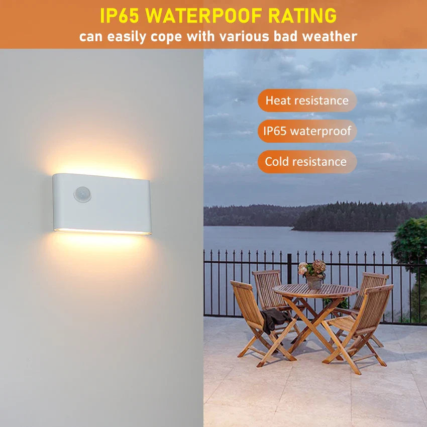 Modern LED Outdoor Motion Sensor Waterproof Wall Lamp - Ideal for Garden, Courtyard, and Corridor Lighting | Kalsten