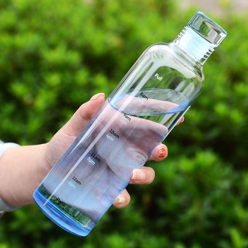 Kalsten | Time Scale Heat-Resistant Glass Water Bottle