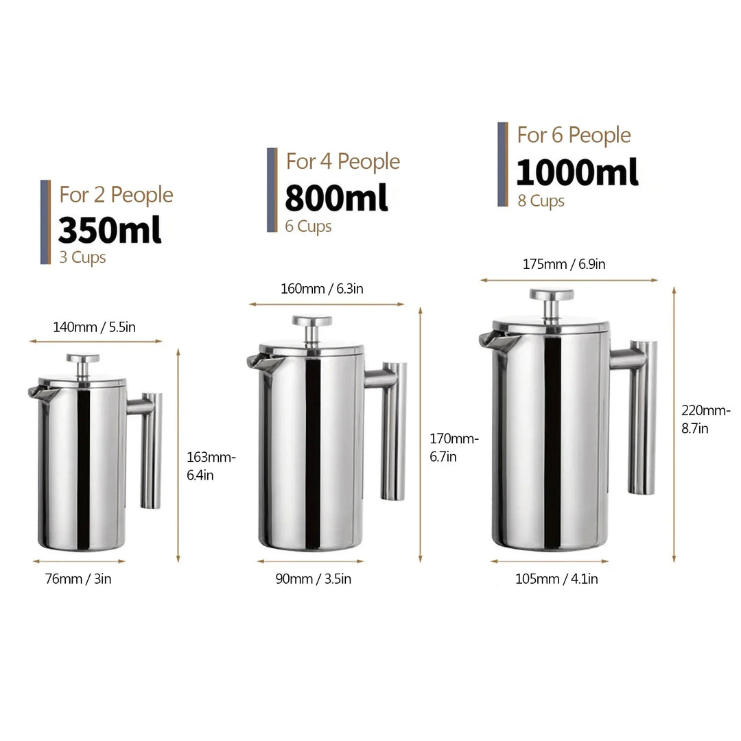 Kalsten | Stainless Steel French Press Coffee Maker