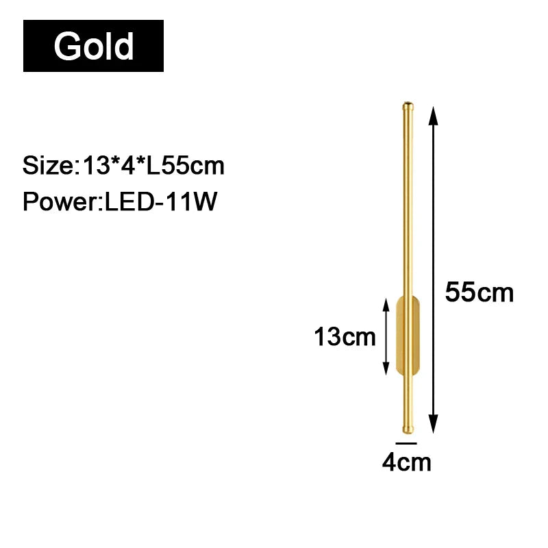 Gold Black Indoor LED Wall Lights: Stylish Illumination for Your Space | Kalsten