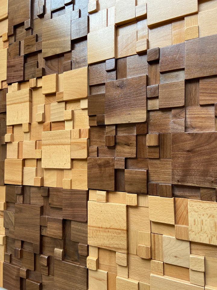 Kalsten | Mosaic Wall Panels Solid Wood and Sound-Absorbing Decor