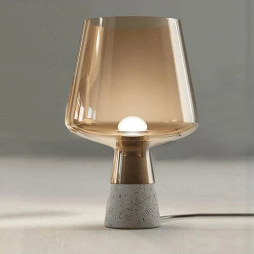 NordicCement Table Lamp – Minimalist Design with Concrete Base Noxord