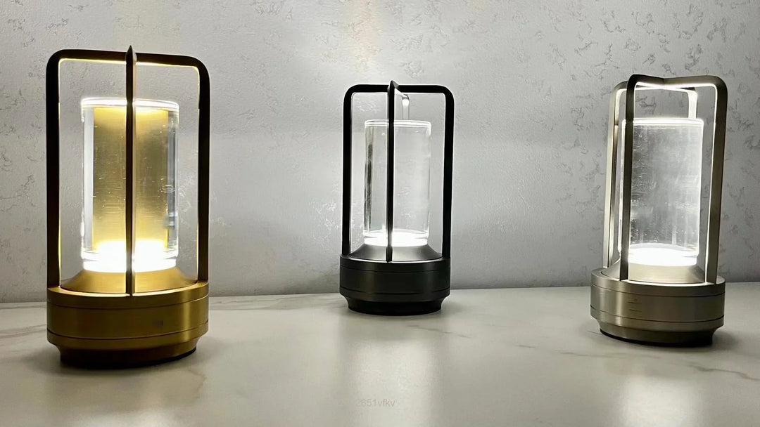 Rechargeable Wireless LuxuryGlow Table Lamp - Elegant Wireless Lamp for Any Mood | Kalsten