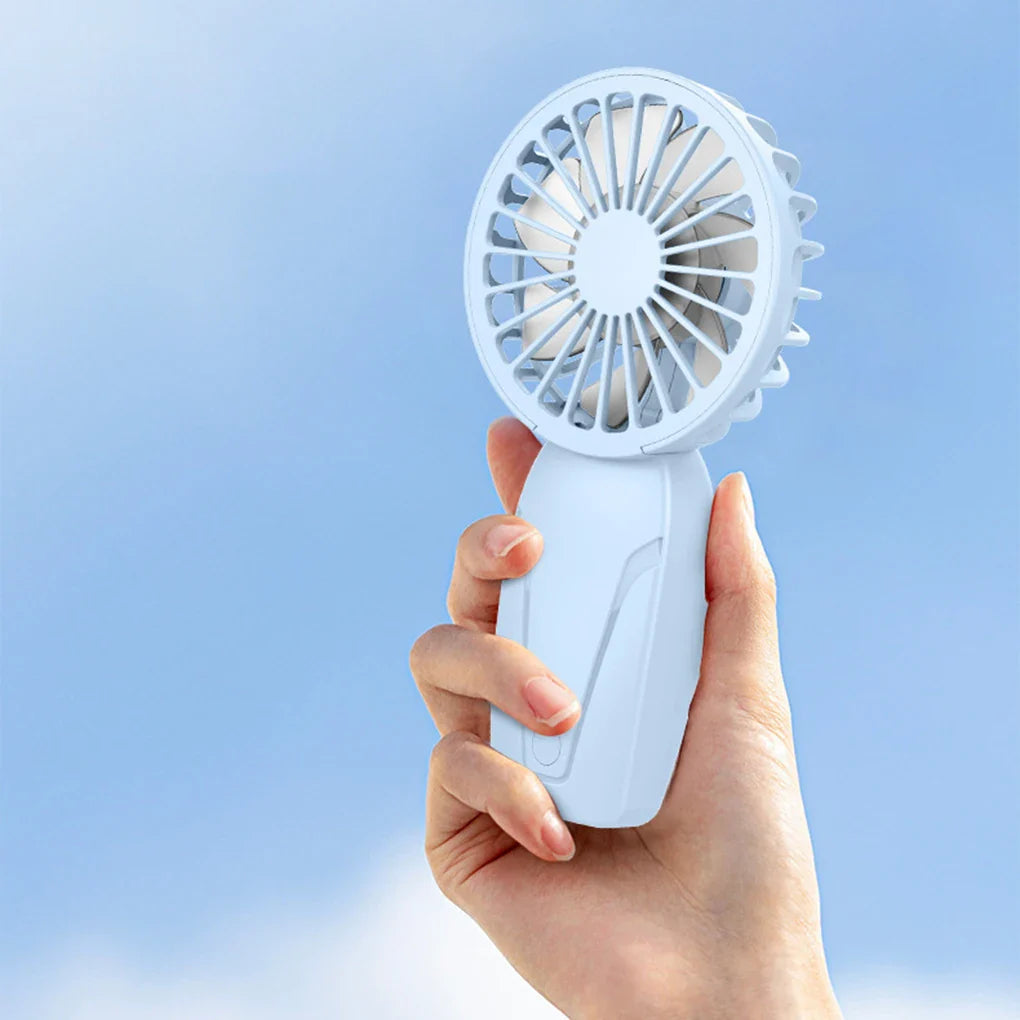 Portable Handheld Mini Fan – Lightweight ABS USB Rechargeable Pocket Fan for On-the-Go Cooling | Kalsten