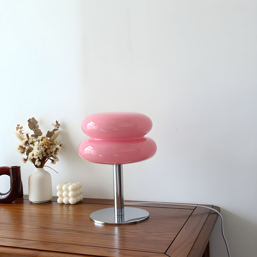 Italian Designer Glass Egg Tarts LED Table Lamp | Kalsten
