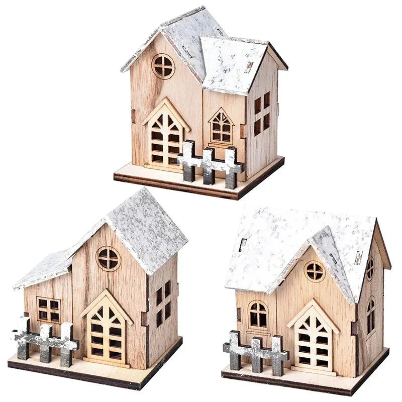FrostGlitter Christmas Lanterns - Enchanting House-shaped Christmas Decoration for a Magical Atmosphere Kalsten