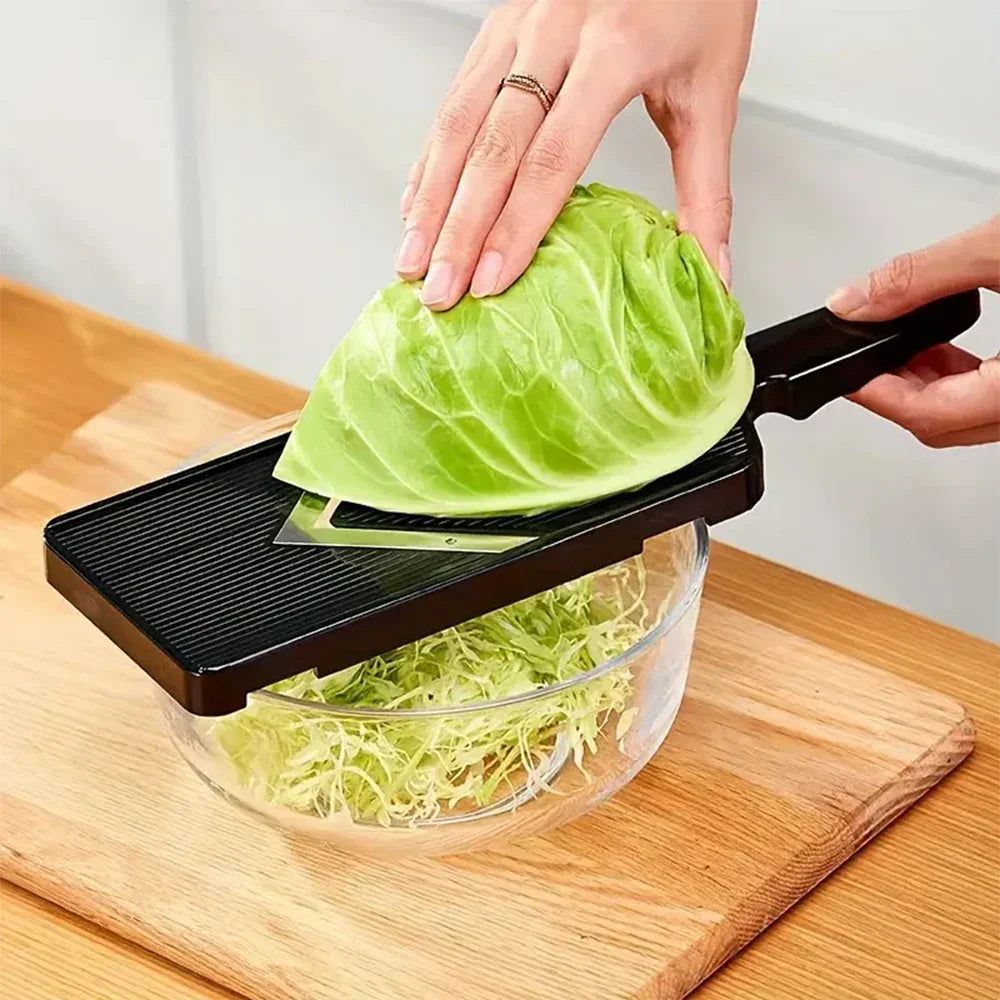 Noxord | SchnittWerk Cabbage Shredder made of stainless steel | Fine slicer for vegetables & salads | Non-slip & sharp | Ideal for cabbage & raw vegetables
