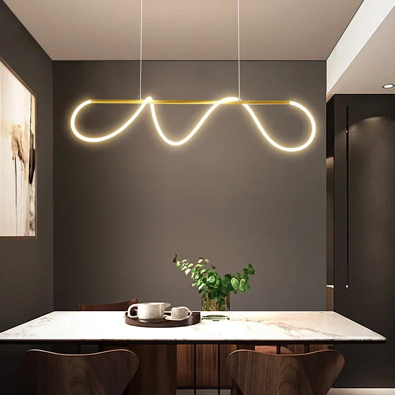 Modern LED Pendant Light – Stylish Ceiling Chandelier for Dining Room, Kitchen & Office, Energy-Efficient AC Power, LED Bulbs Included | Kalsten