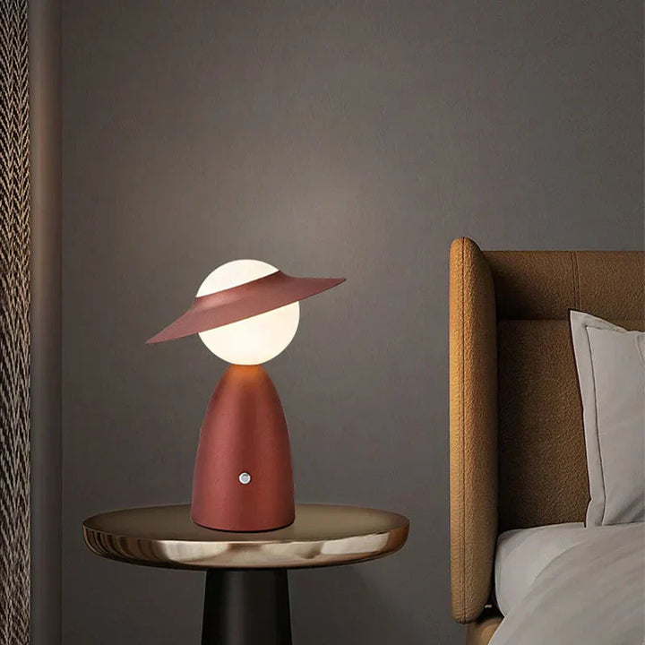 Battery Table Lamp Man with Hat | Kalsten