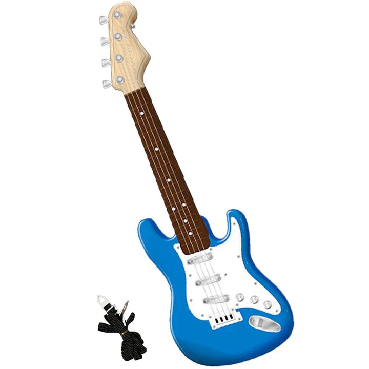Kalsten | 4-String E-Guitar Toy for Kids | Portable, ABS Plastic & Educational Musical Instrument