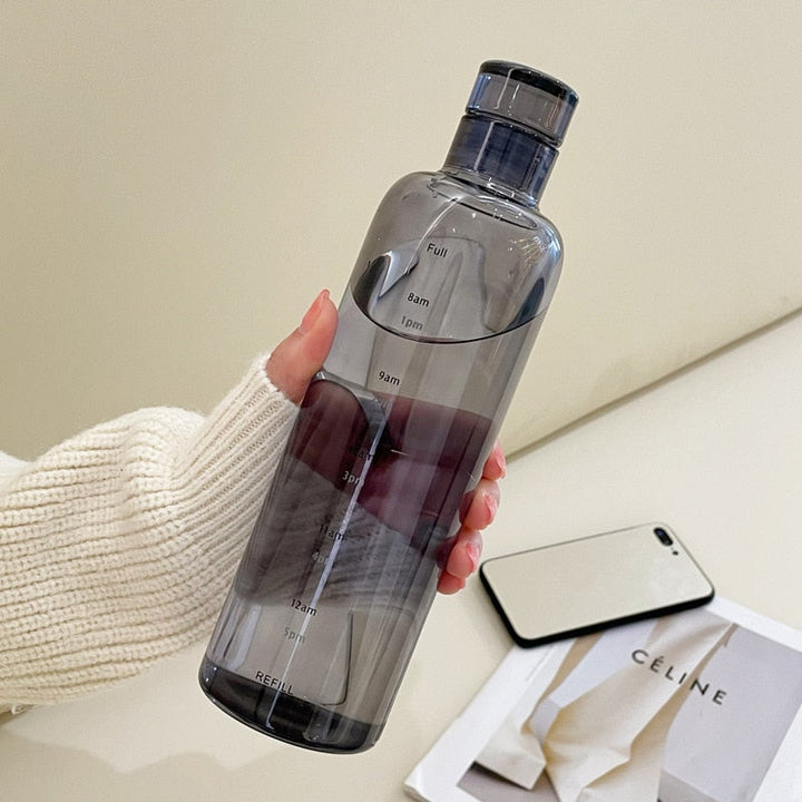 Kalsten | Time Scale Heat-Resistant Glass Water Bottle