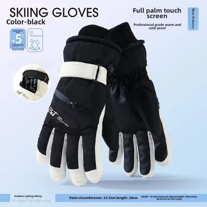 Kalsten | GlacioShield Pro Gloves | Waterproof Winter Gloves | Touchscreen & Non-Slip | Warm Fleece Lining for Skiing, Cycling & Outdoor