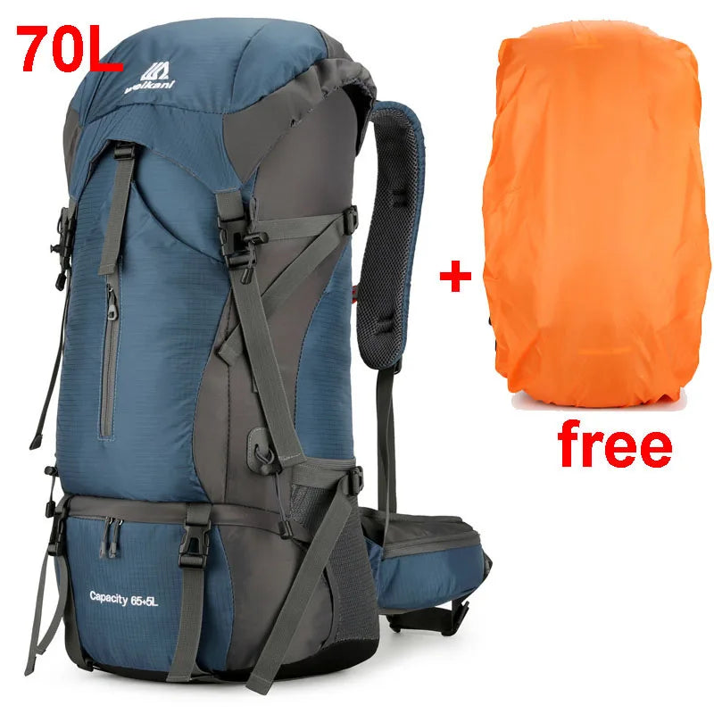 Alpivento 70L Trekking Backpack with Rain Cover | Kalsten