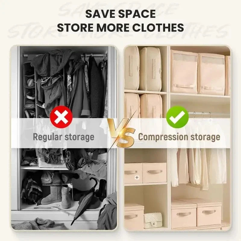 Storage bag for bedding with 40% space savings | Kalsten