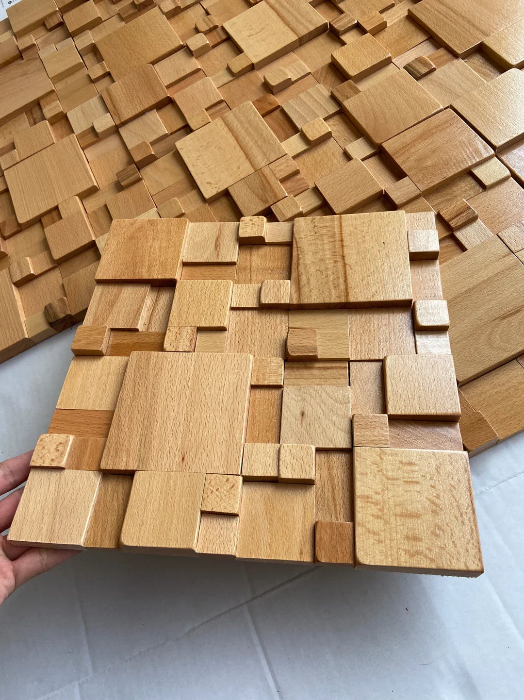 Kalsten | Mosaic Wall Panels Solid Wood and Sound-Absorbing Decor