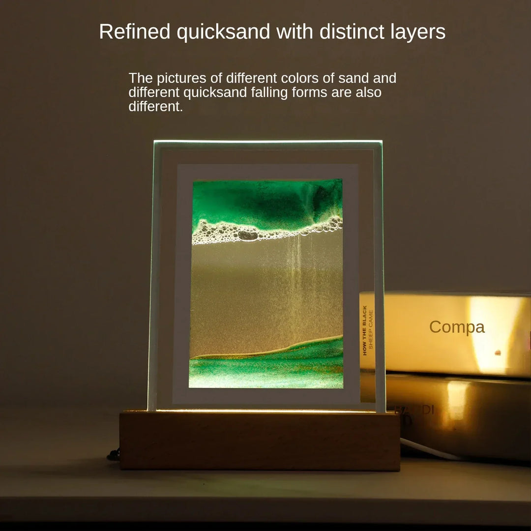 Sand Art LED Quicksand Artistic Table Lamp | Kalsten