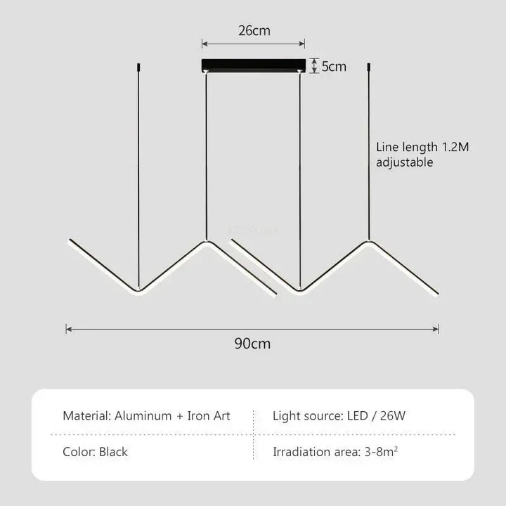 Modern LED Pendant Light – Smart Remote Control with Adjustable Brightness & Color Temperature for Dining Room, Living Room, and Bedroom | Kalsten