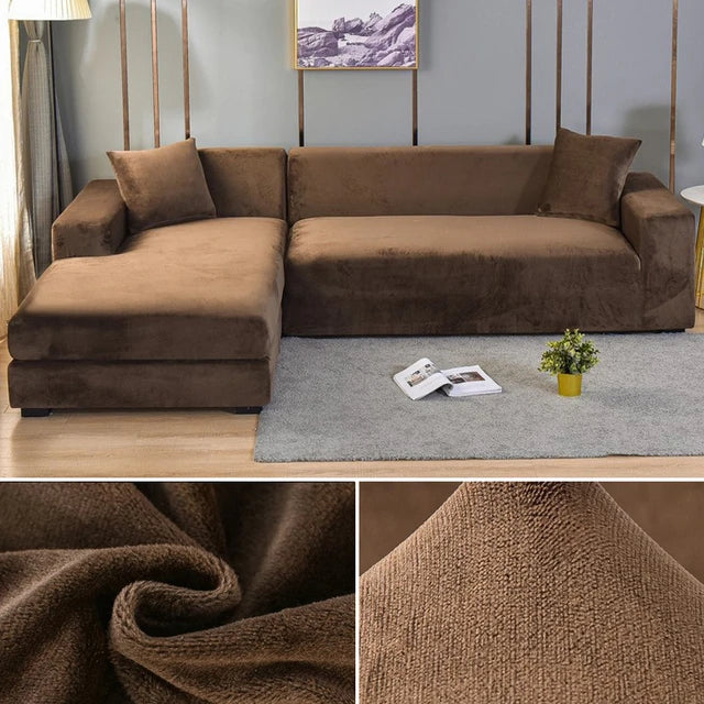 Elastic Velvet Sofa Cover