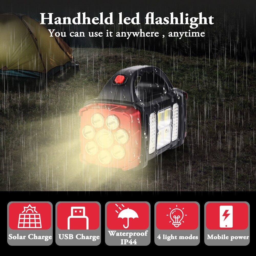Kalsten | Solar Blast Powerful Power Bank LED Flashlight