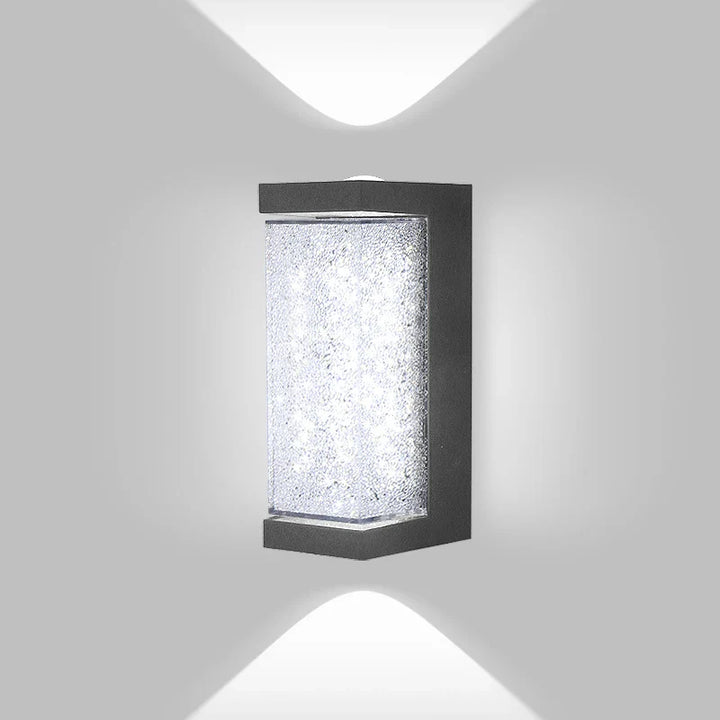 Modern Waterproof LED Outdoor Wall Lamp – Crystal Wall Sconce for Garden, Patio, and Doorway Lighting | Kalsten