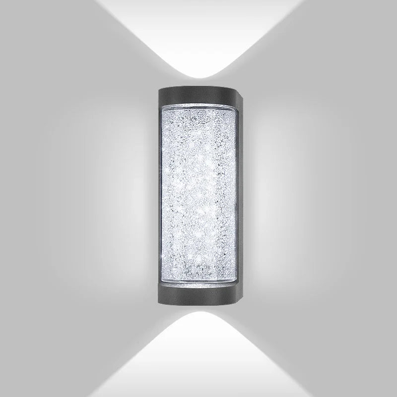Modern Waterproof LED Outdoor Wall Lamp – Crystal Wall Sconce for Garden, Patio, and Doorway Lighting | Kalsten