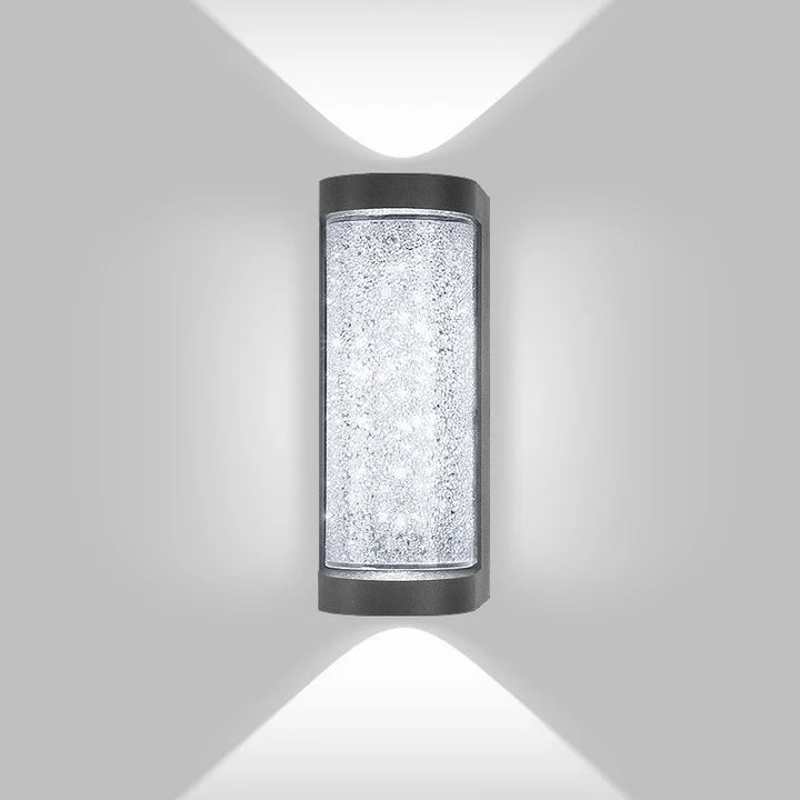 Modern Waterproof LED Outdoor Wall Lamp – Crystal Wall Sconce for Garden, Patio, and Doorway Lighting | Kalsten