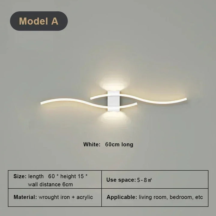 Modern LED Wall Lamp – Wall Sconce Light for Living Room, Bedroom, and Aisle – Stylish Indoor Home Lighting Fixture | Kalsten