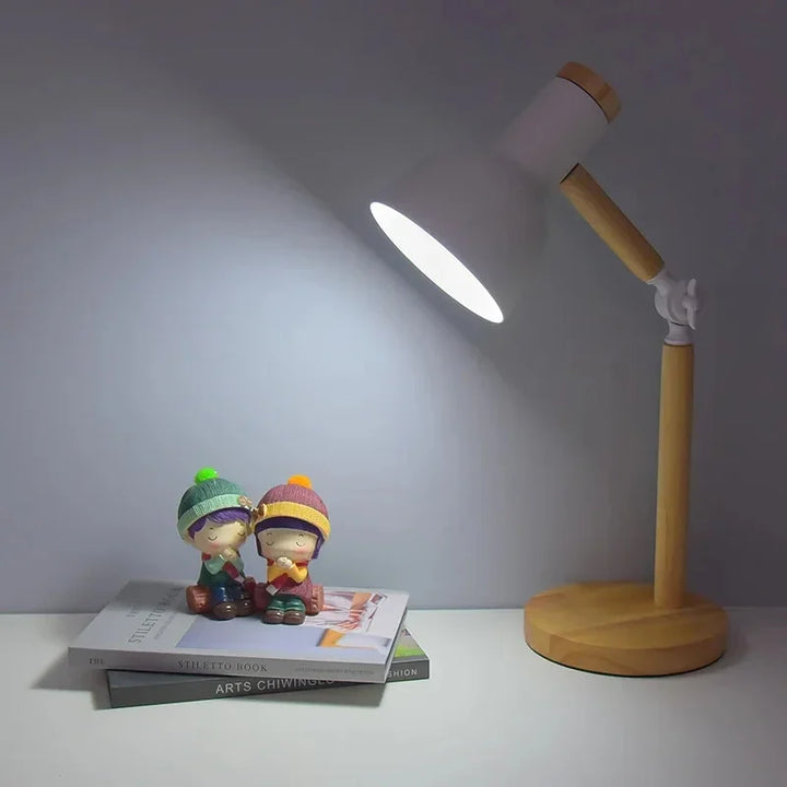 Artistic Mushroom-Shaped Wooden Desk Lamp: Illuminate Your Space with Style | Kalsten