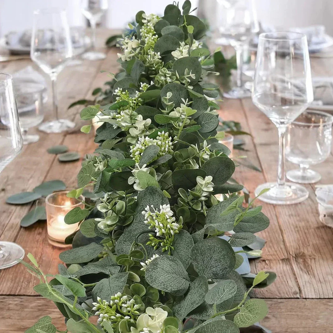 Kalsten | Garland - EvaGreen - Artificial Eucalyptus - 2-Piece Set