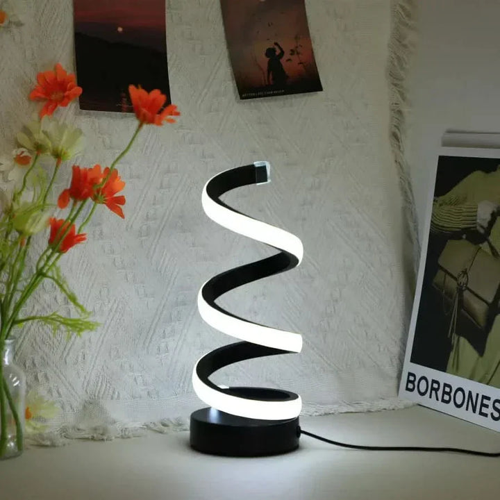 Spiral LED Table Lamp – Modern Adjustable Light | Kalsten