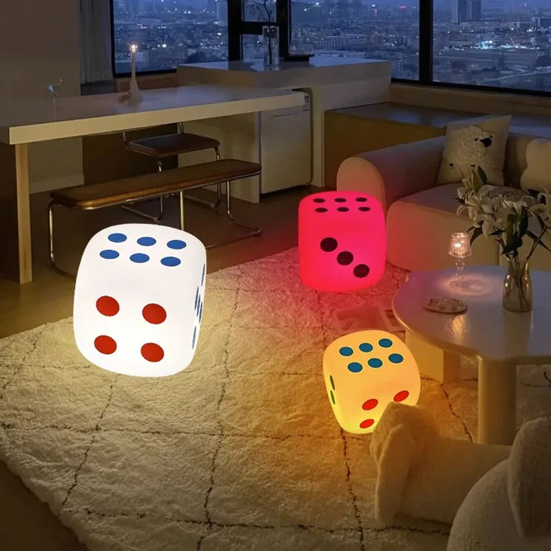 Huge Dice Bedside Atmosphere Floor Table Lamp | Noxord