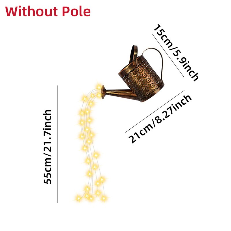 Garden Watering Solar-Powered Can Patio Light | Noxord