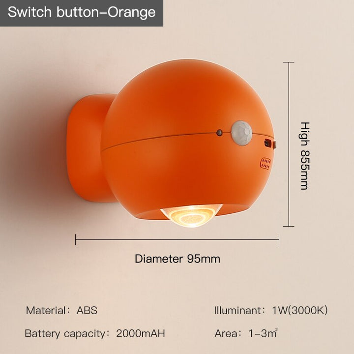 Eye Project Motion Sensor Rechargeable Wall Lamp | Noxord