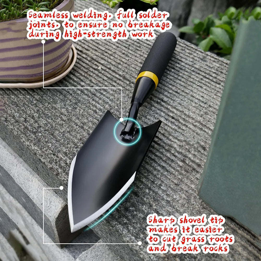 Kalsten | TerraGrip Garden Spade | Extra Robust & Ergonomic | Seamlessly Welded | For Hard Soils & Roots