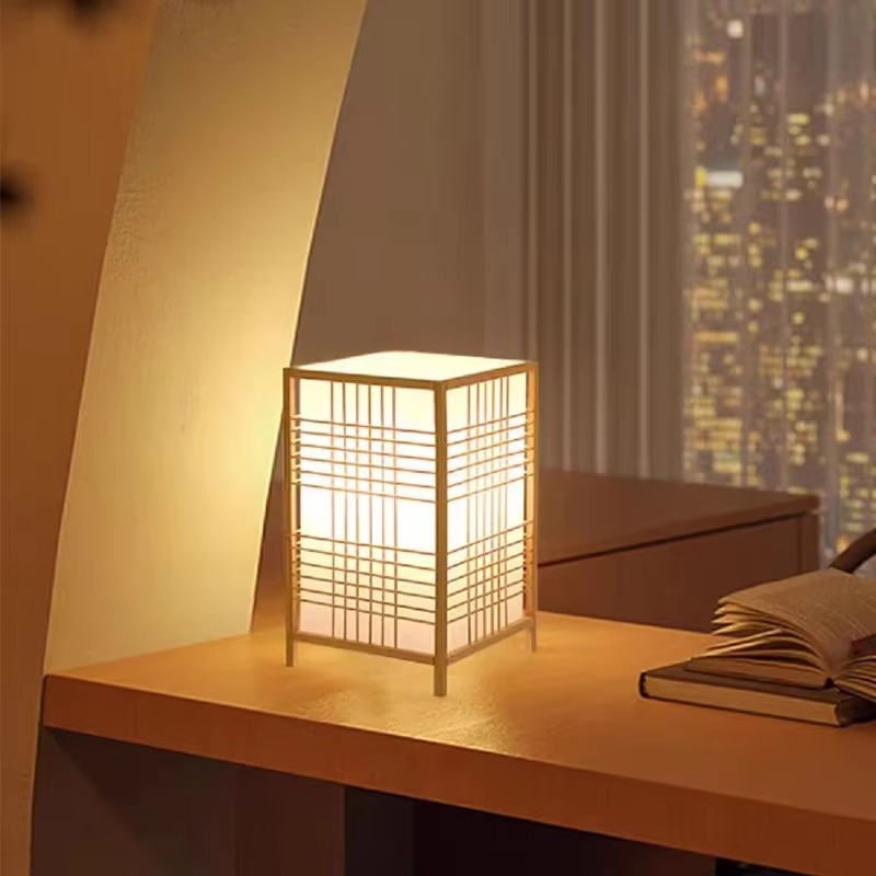 Zen-Inspired Bamboo Table Lamp for Bedroom and Living Room | Noxord