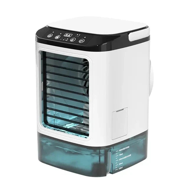 Portable Mini Air Conditioner – 3-Speed Small AC Unit with 900ML Water Tank, Electric Fan and Humidifier for Bedroom & Office | Kalsten