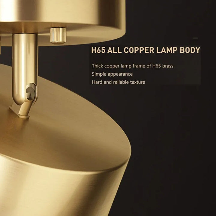Modern LED Ceiling Light – Nordic Copper Decor for Bedroom, Living Room, Dining Room, and Corridor – Round Surface Mounted Fixture | Kalsten