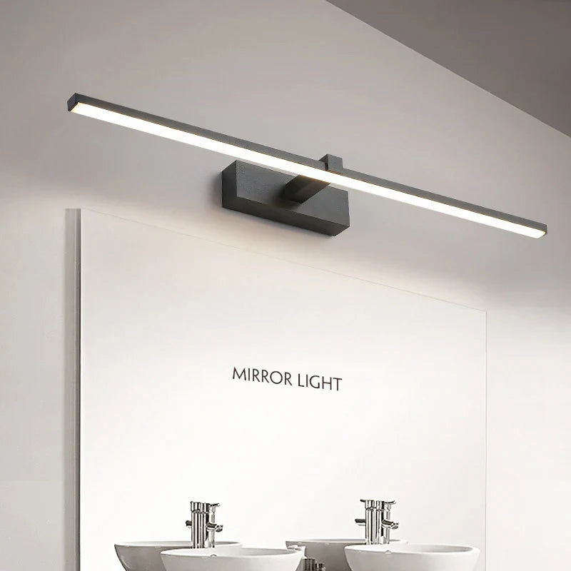 Modern LED Wall Light for Bathroom – 3-Color Adjustable Light Aluminum LED Mirror Lamp for Makeup and Bathing | Kalsten