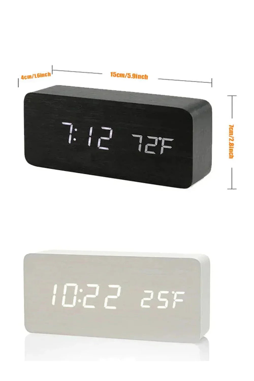 Digital LED Clock – 3 Display Functions
