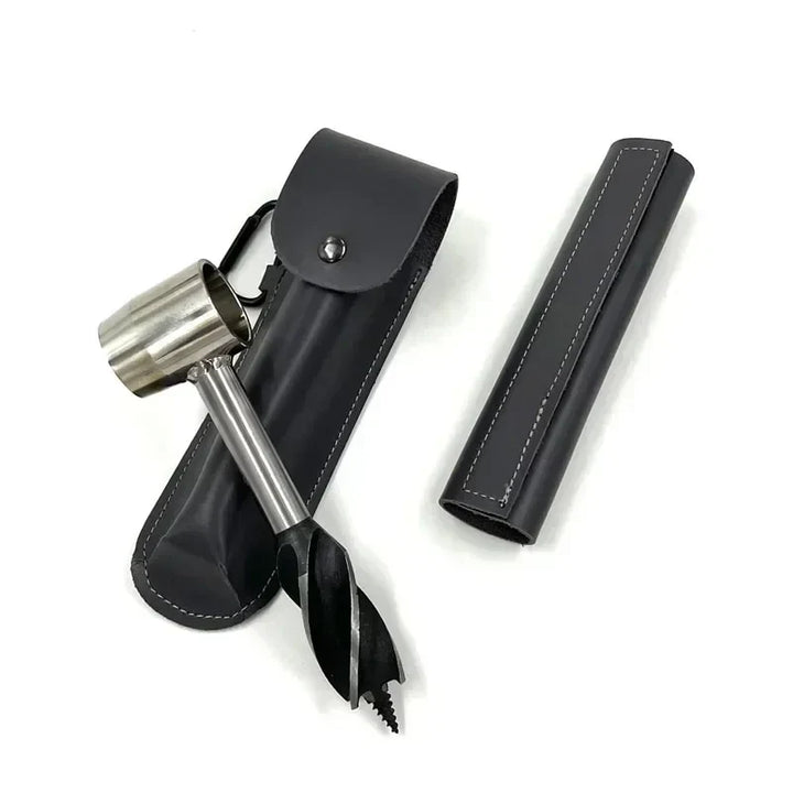 Kalsten | Bushcraft Hand Drill FerroDrill | Outdoor Survival Tool | Robust Carbon Steel | 16.5 cm