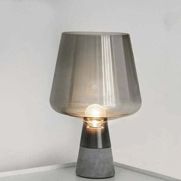 NordicCement Table Lamp – Minimalist Design with Concrete Base Noxord