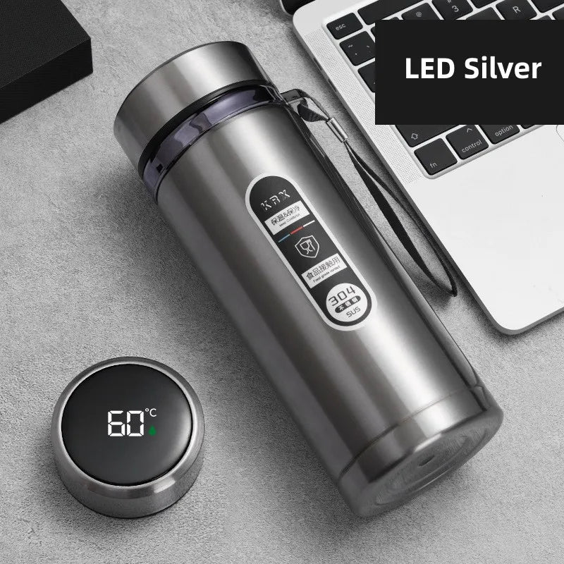 Kalsten | 800ml-1L Stainless Steel Thermos – Portable Vacuum Flask with LED Temperature Display