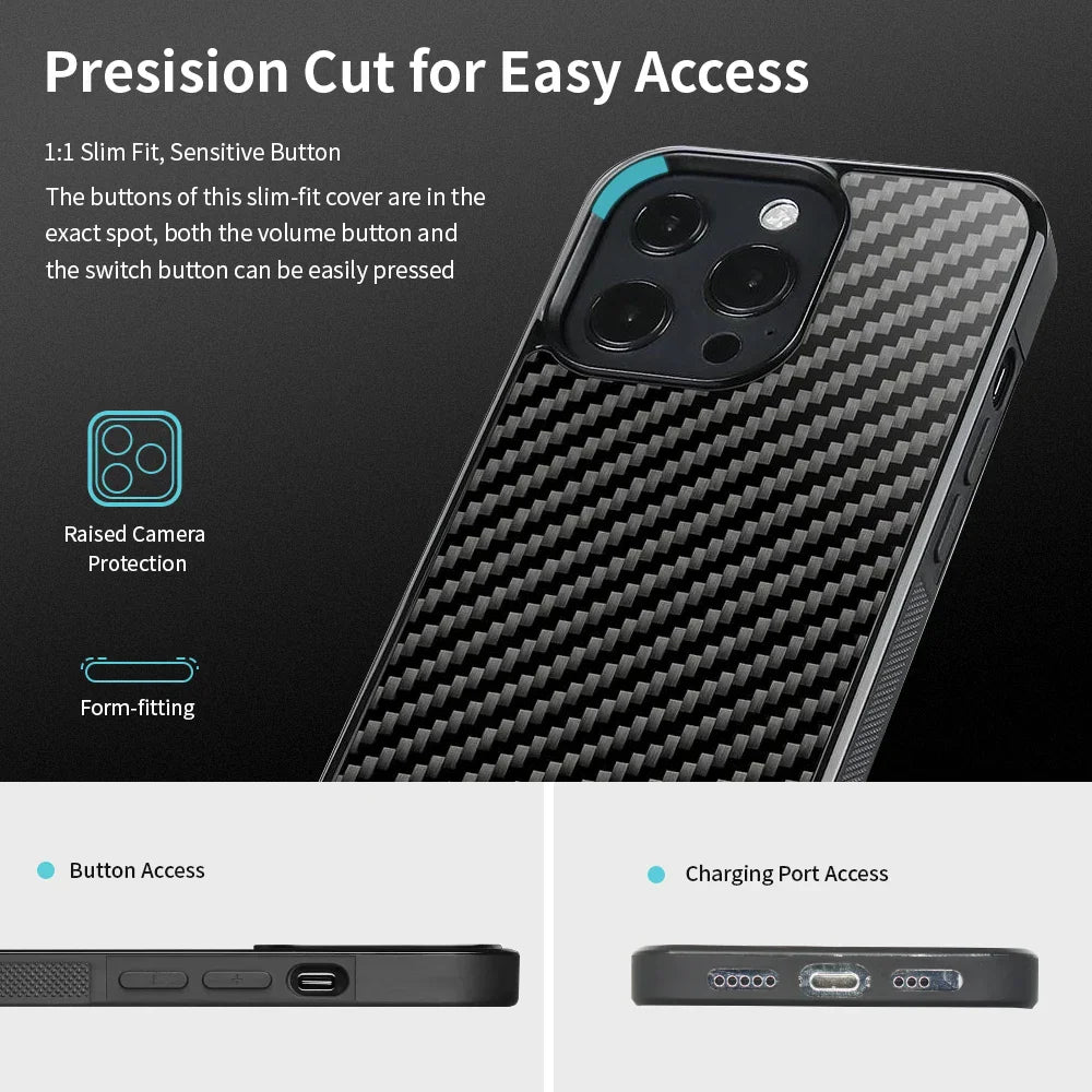 Kalsten | Magsafe Carbon Fiber Shockproof iPhone Case
