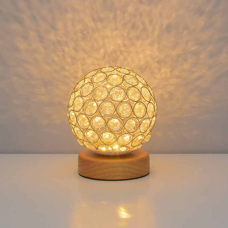 Modern Minimalist Round USB rechargeable LED table lamp | Kalsten