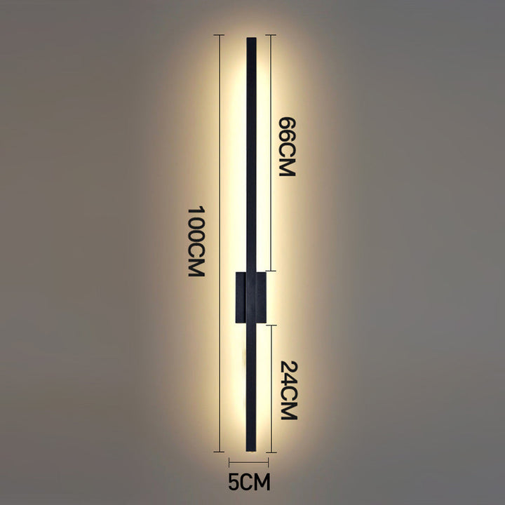 Industrial Long LED Iron Wall Lamp Noxord