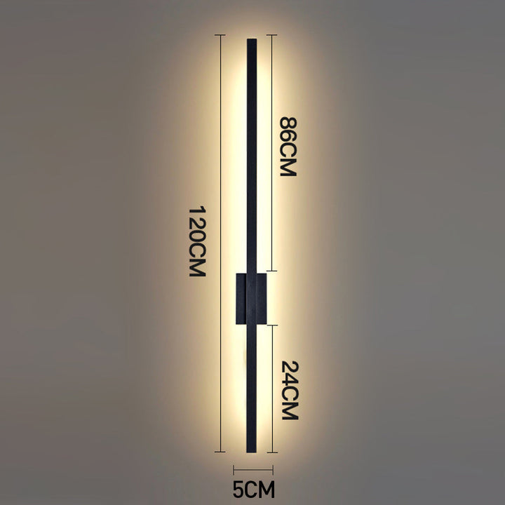 Industrial Long LED Iron Wall Lamp Noxord