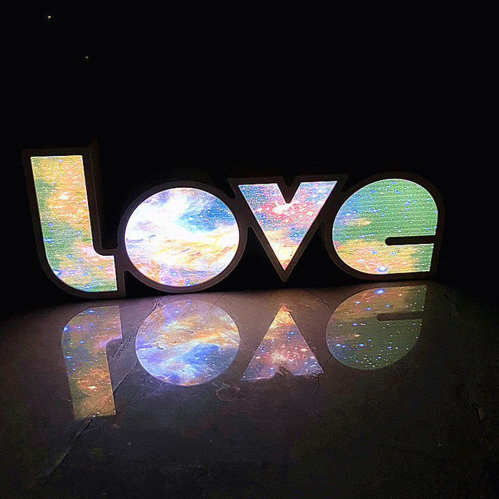 Modern Art Deco waterproof PS LOVE letters LED table lamp for the bedroom | Noxord