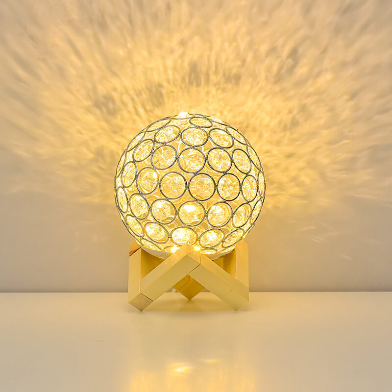 Modern Minimalist Round USB rechargeable LED table lamp | Kalsten